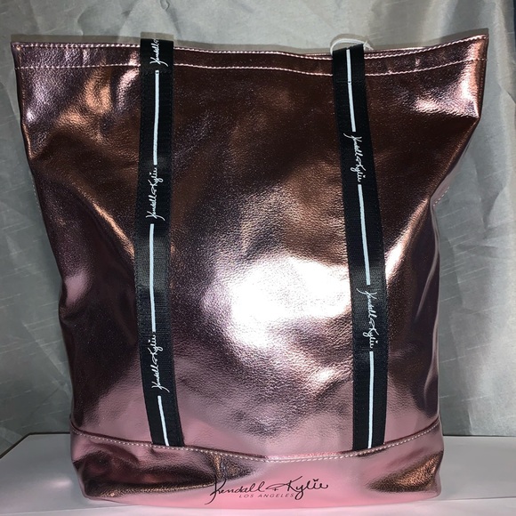 Kendall and Kylie large metallic pink tote bag - Picture 3 of 8